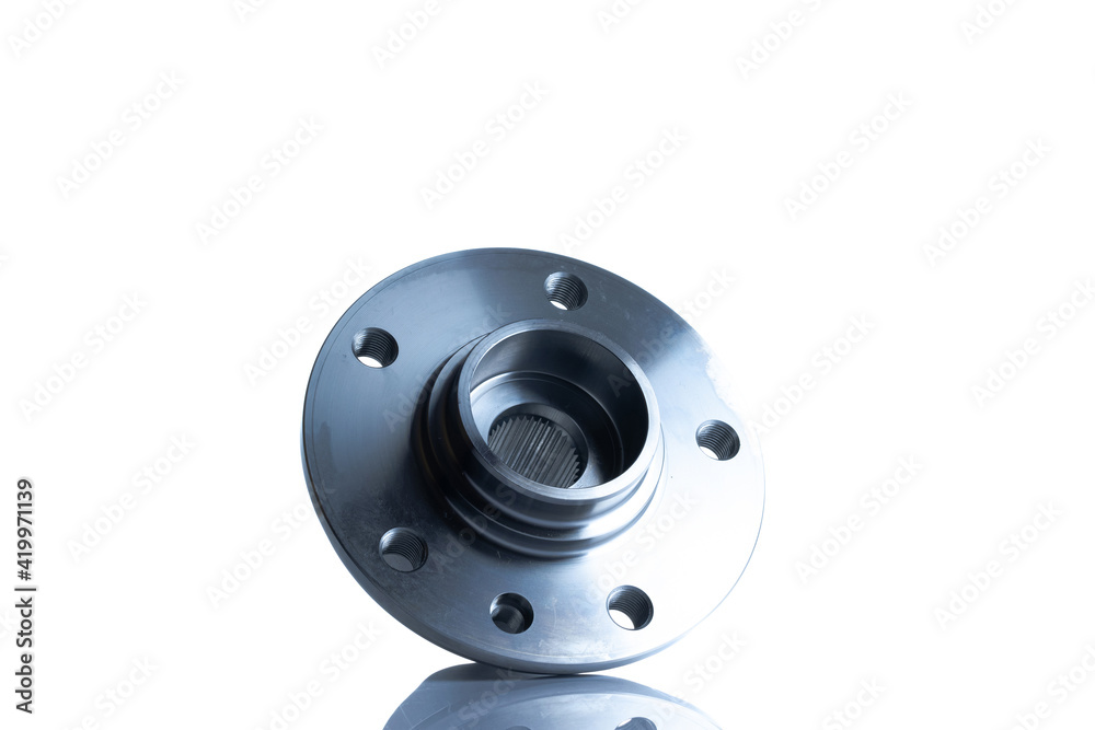 Car inspection. Auto motor mechanic spare or automotive piece on white background. Set of new metal car part. Automobile engine service. Car inspection. Auto motor mechanic spare or automotive piece on white background. Set of new metal car part. Automobile engine service.
