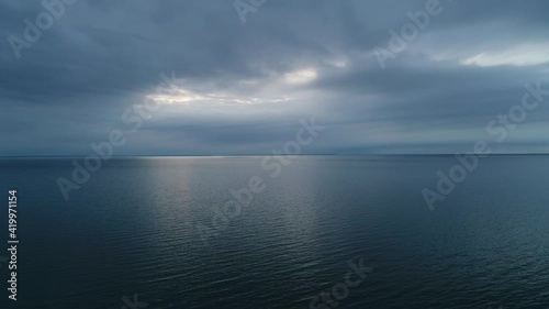 Wallpaper Mural Lake Michigan Approaching Weather Spring Drone Aerial View Torontodigital.ca