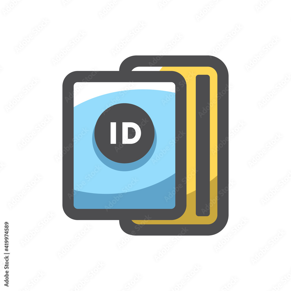Passport with tickets Vector icon Cartoon illustration Passport with tickets Vector icon Cartoon illustration
