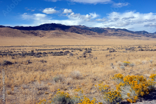 USA, Nevada, Eastgate. Desert vista from Highway 50.