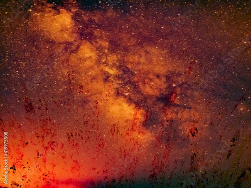 Colorful abstract Pastel Flow Liquid wallpaper background beautiful sky star © Naimodin Miya Dhobi