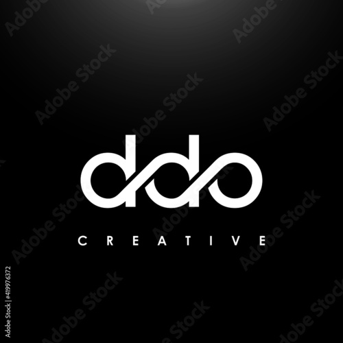 DDO Letter Initial Logo Design Template Vector Illustration