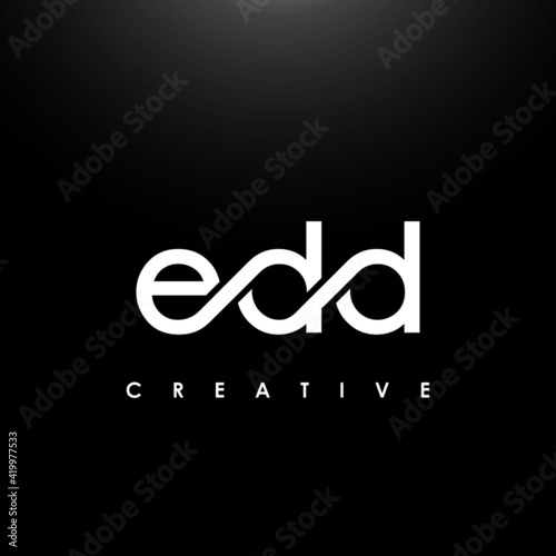 EDD Letter Initial Logo Design Template Vector Illustration