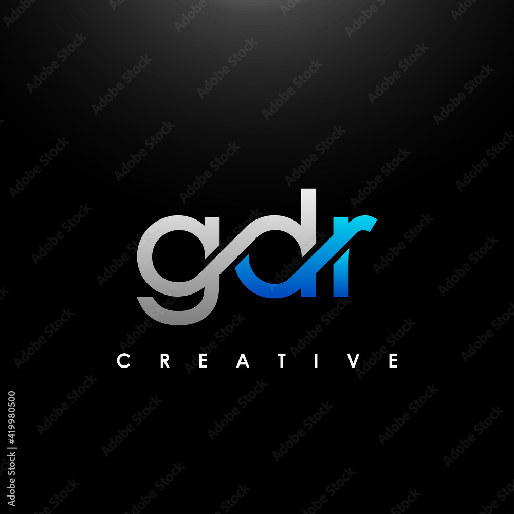 GDR Letter Initial Logo Design Template Vector Illustration GDR Letter Initial Logo Design Template Vector Illustration