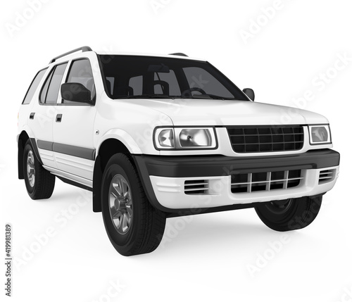 SUV Car Isolated
