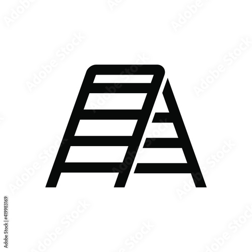 Stepladder equipment icon