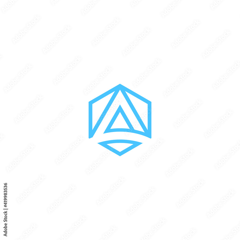 the initials logo A. the initials logo A.