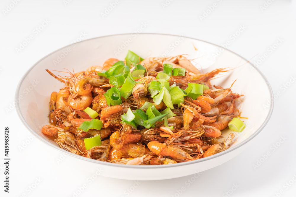 Shrimp Braised in Oil with Chinese Characteristics Home-cooked Splint