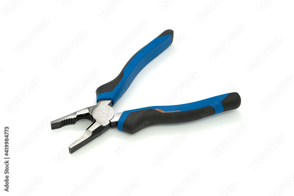 Pliers isolated on white background. Instrument. Pliers isolated on white background. Instrument.