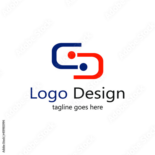 Free Download letter C logo with a circle facing each other - GFXLoad