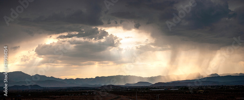 Passing monsoon at Red Rock Canyon, Nevada