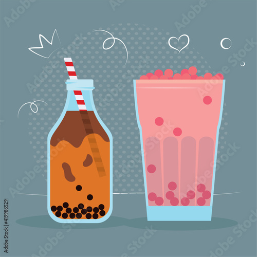 Chocolate pink drinks