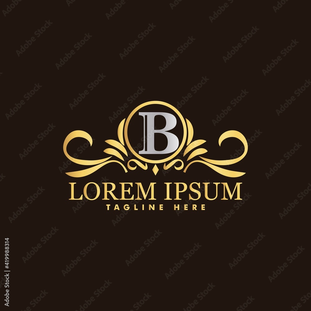 Golden luxury logo design Golden luxury logo design