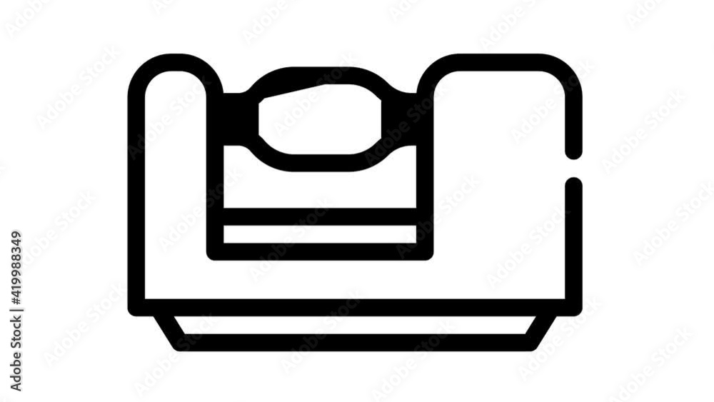 lathe equipment black icon animation lathe equipment black icon animation