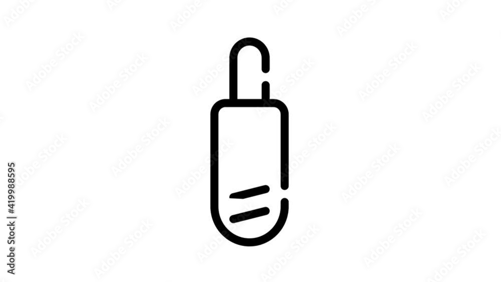 hot dog nutrition black icon animation hot dog nutrition black icon animation