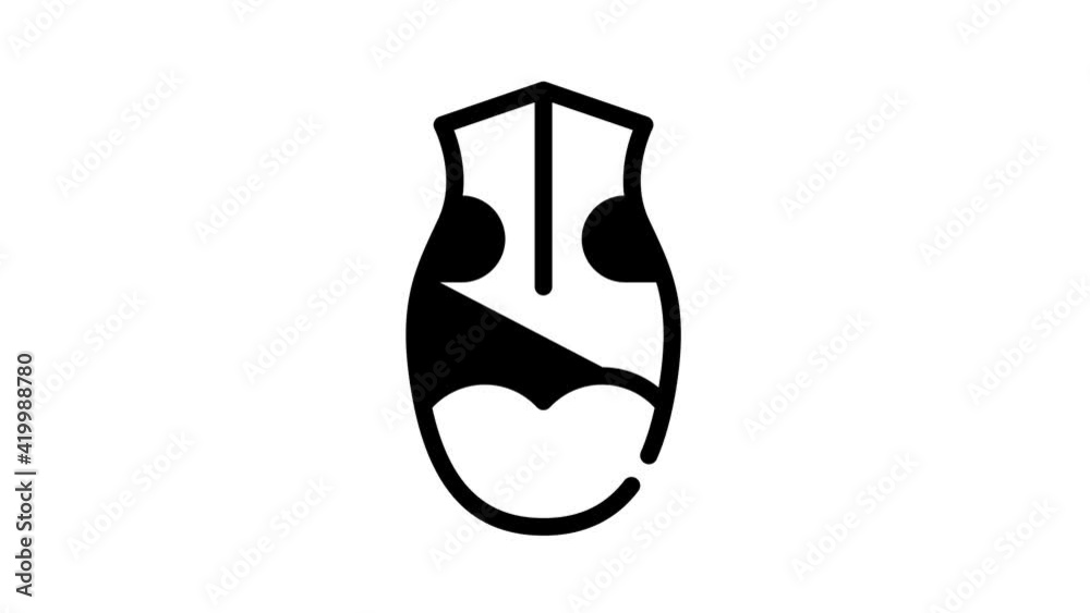 clothes for dog glyph icon animation clothes for dog glyph icon animation