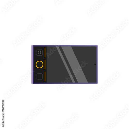 Cool smartphone flat illustration isolated