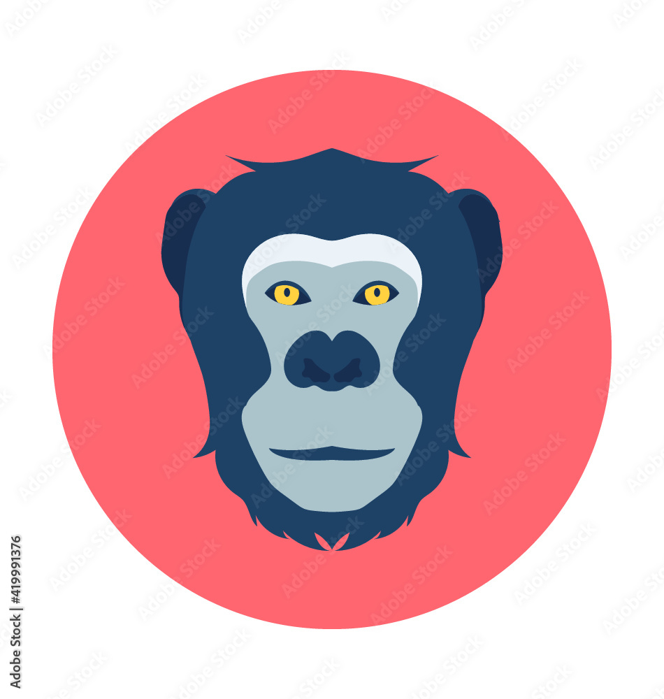 Gorilla Vector Icon Gorilla Vector Icon