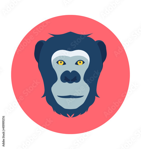 Gorilla Vector Icon