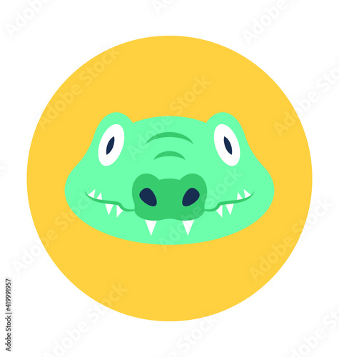 Crocodile Vector Icon