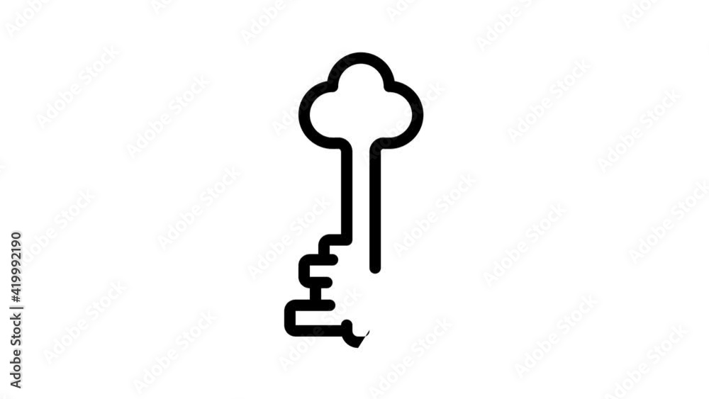 key for heart black icon animation key for heart black icon animation