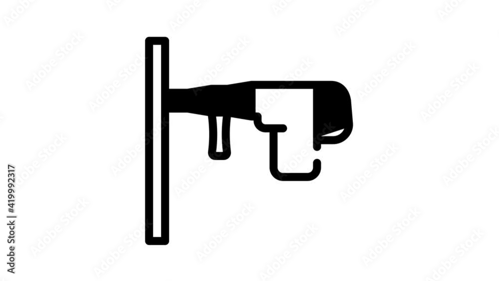 drilling wall black icon animation drilling wall black icon animation