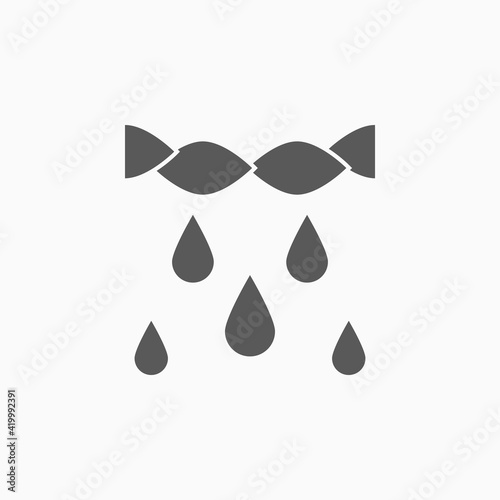 clothes squeeze out icon, squeeze vector illustration