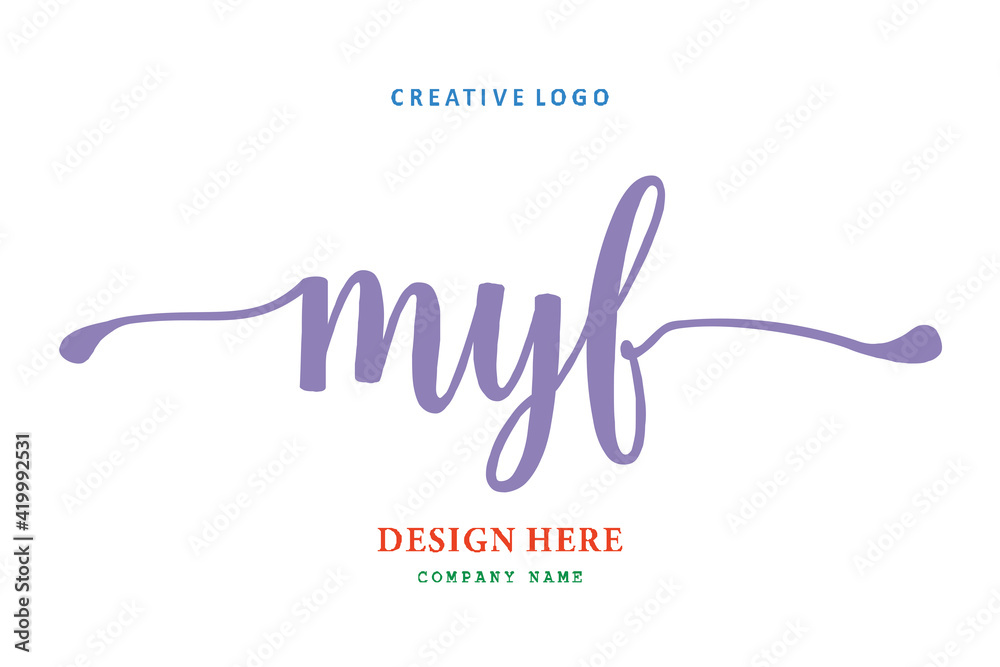MYF lettering logo is simple, easy to understand and authoritative