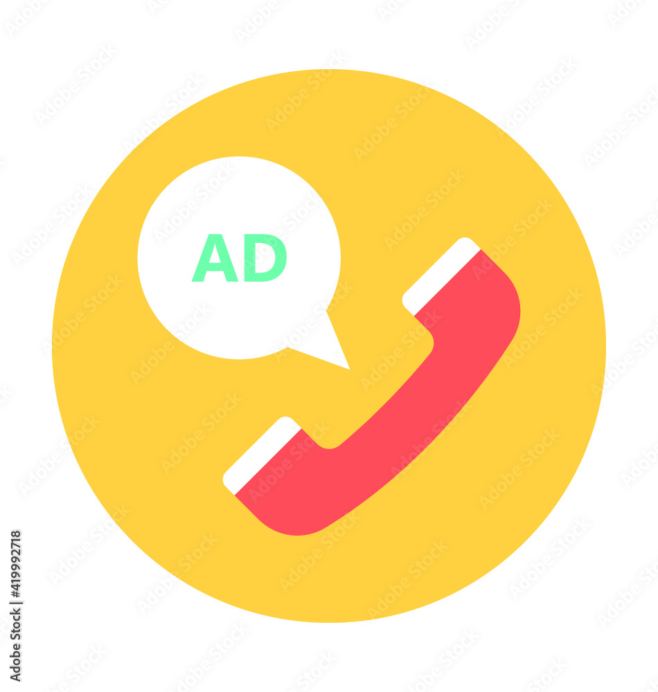 Telemarketing Vector Icon Telemarketing Vector Icon