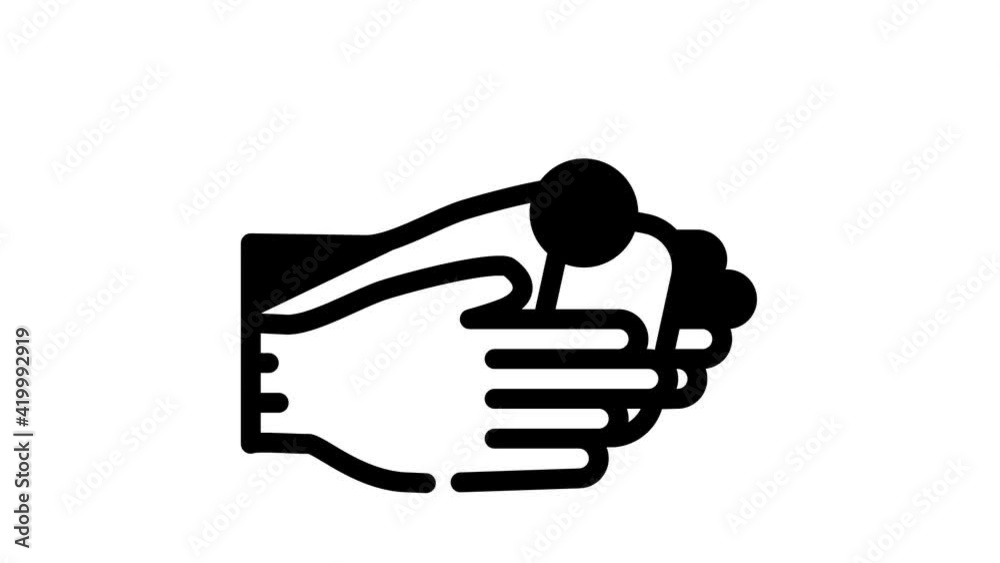 washing hand with soap black icon animation washing hand with soap black icon animation