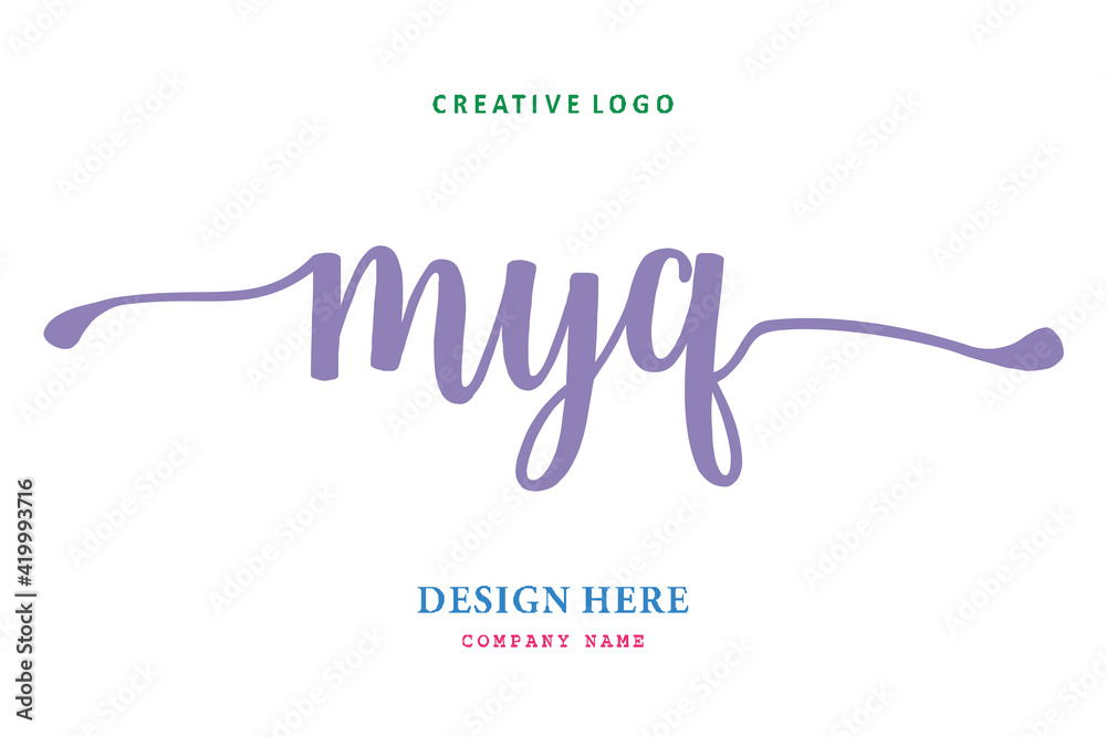 MYQ lettering logo is simple, easy to understand and authoritative MYQ lettering logo is simple, easy to understand and authoritative