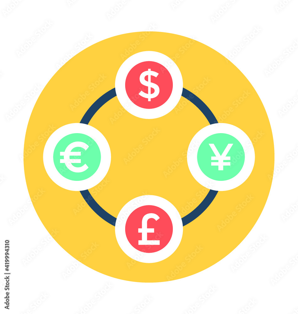 Currency Symbols Vector Icon Currency Symbols Vector Icon