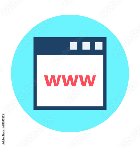 World Wide Web Vector Icon