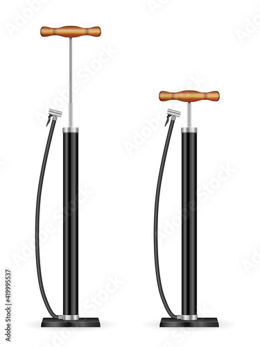Hand air pump set