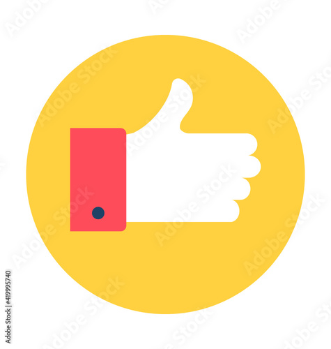 Thumbs Up Vector Icon