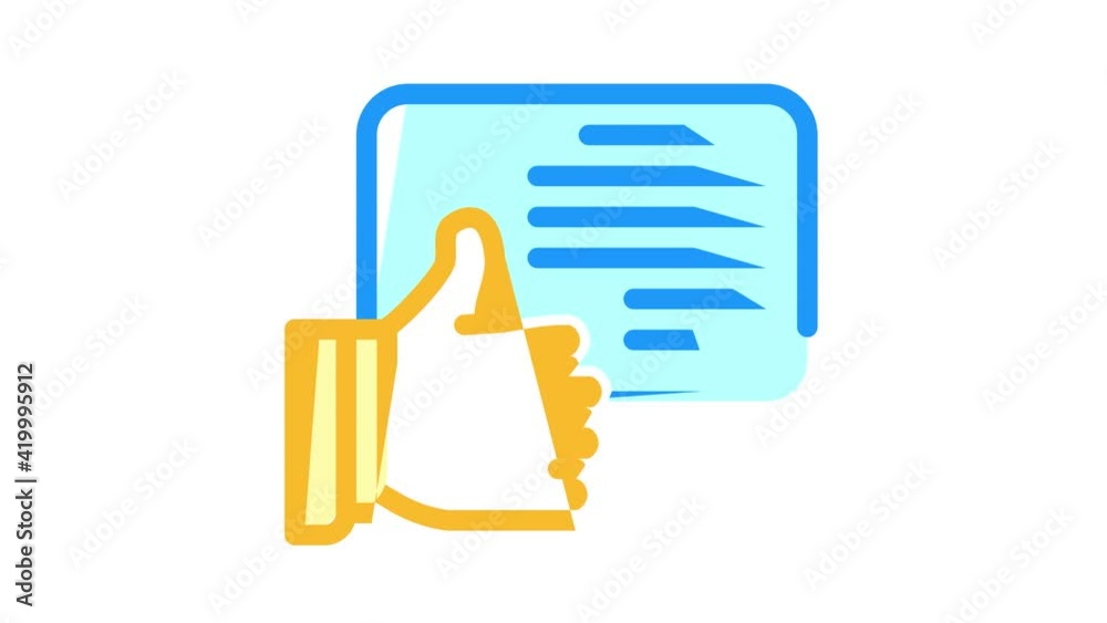review with like color icon animation review with like color icon animation