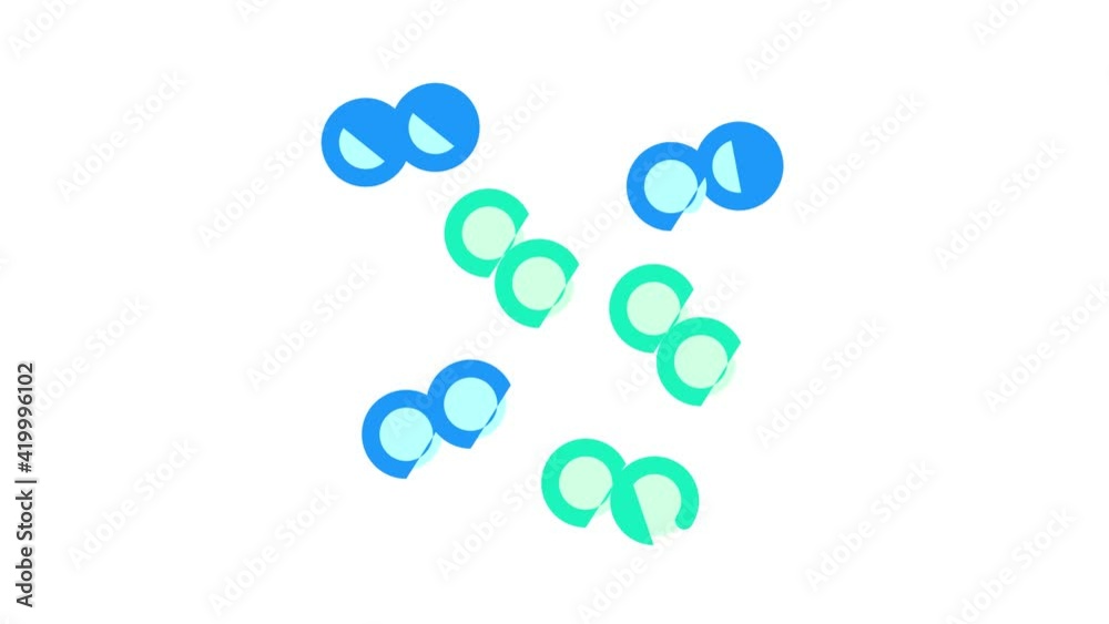 pneumococcus infection color icon animation pneumococcus infection color icon animation