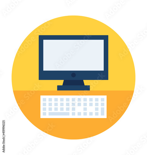 Computer Vector Icon