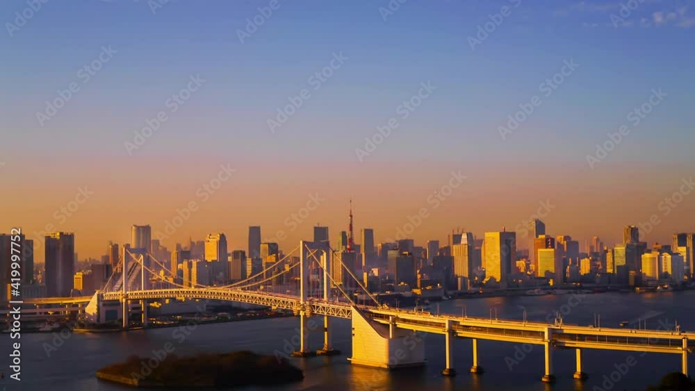 東京夕景 タイムラプス 東京夕景 タイムラプス