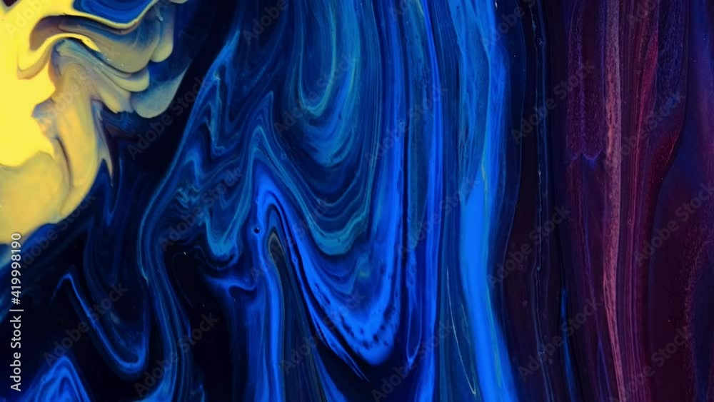4K footage, Abstract  inks painting background, Mixture of acrylic paints,    marble abstract fluid art pattern, Luxury colors Slow motion shot, 4K Footage Inkscapes concept,
