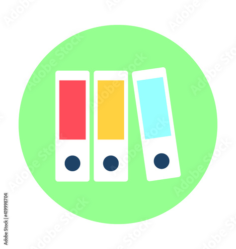 File Folders Vector Icon