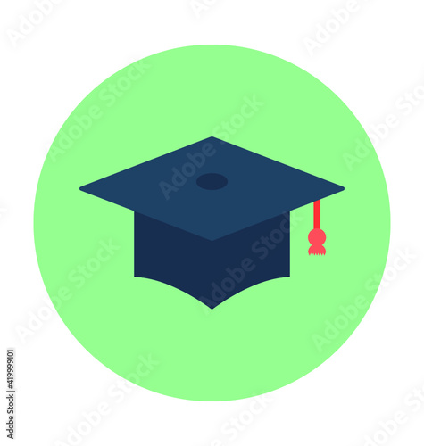 Mortarboard Vector Icon 