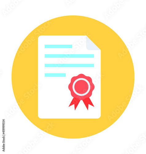 Degree Vector Icon