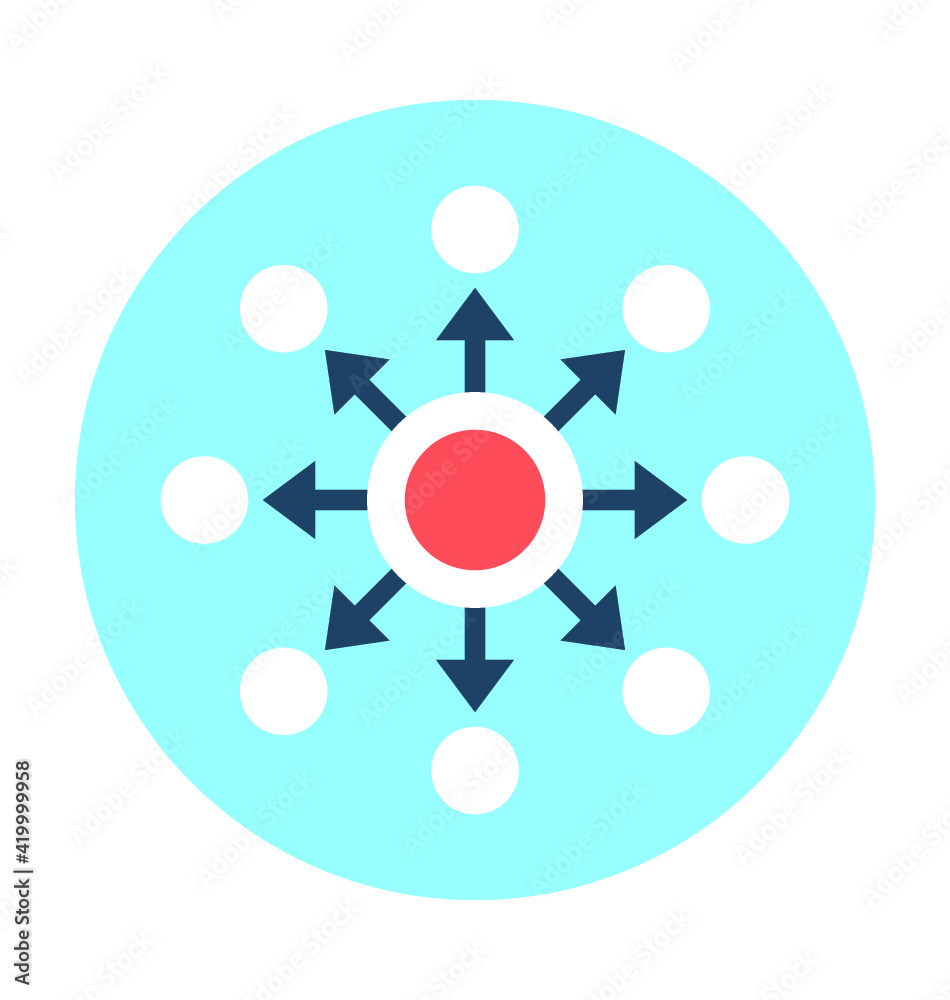 Social Network Vector Icon
