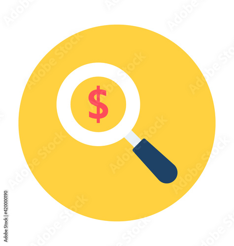 Search Money Vector Icon
