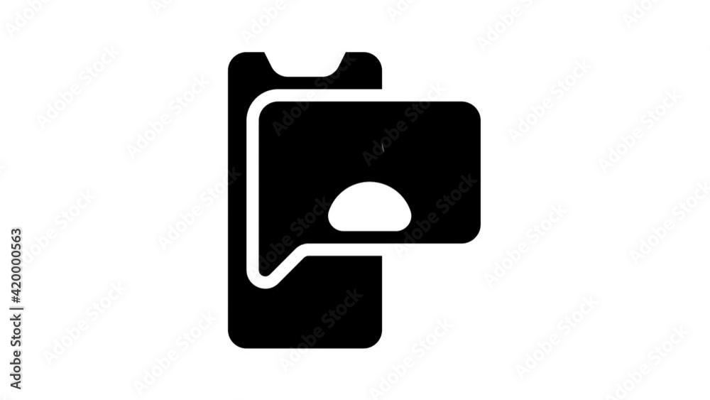 negative review glyph icon animation negative review glyph icon animation