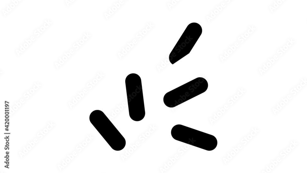 haemophilus influenzae glyph icon animation haemophilus influenzae glyph icon animation