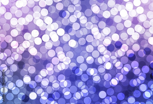 Light Pink, Blue vector background with bubbles.