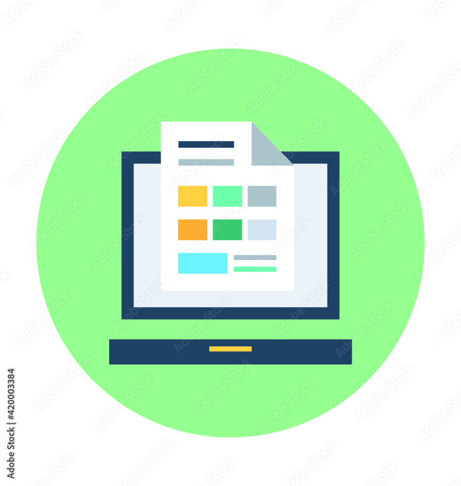 Content Writing Vector Illustration Content Writing Vector Illustration