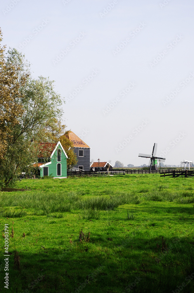 オランダ 緑の街 ザーンセ・スカンスの風景 オランダ 緑の街 ザーンセ・スカンスの風景